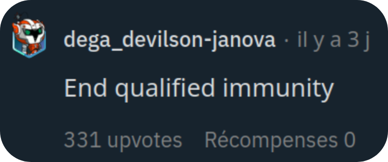 Reddit comment about qualified immunity