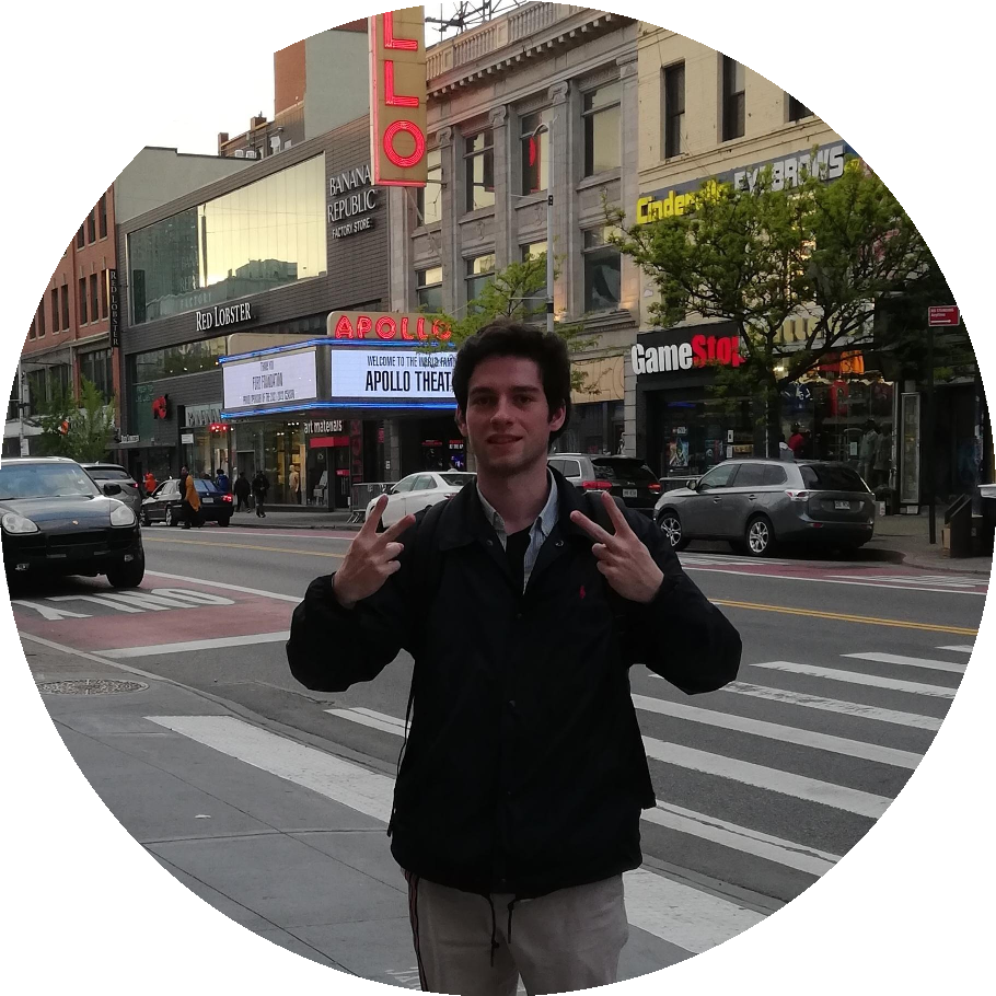 A picture of myself in front of the Apollo theater in NYC